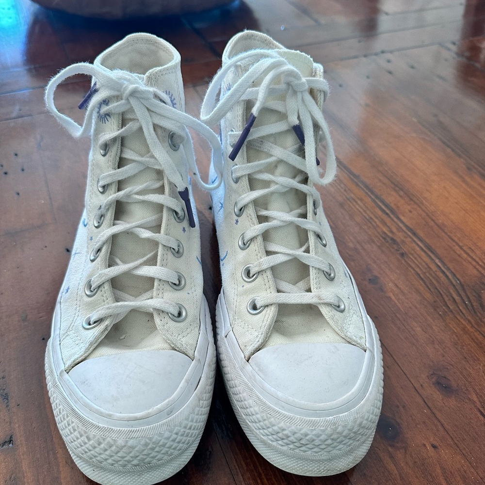 Classic White High-Top Sneakers